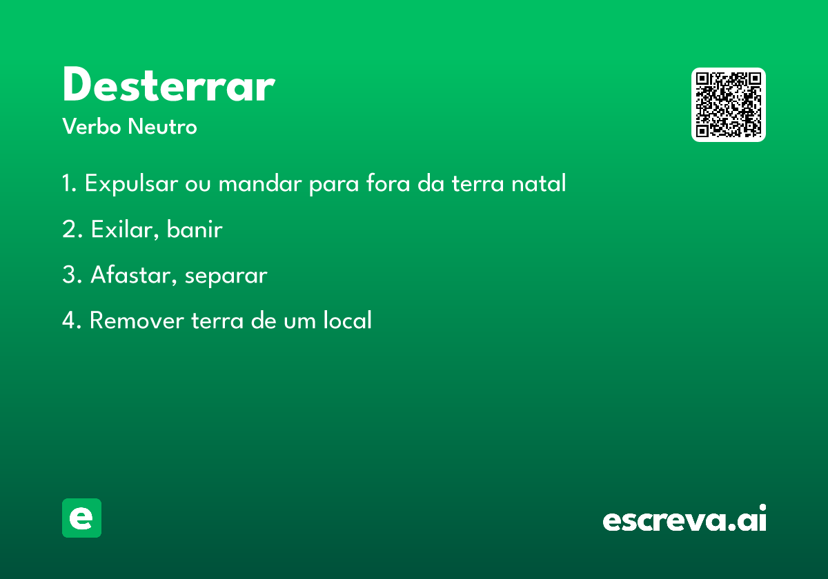 desterrar