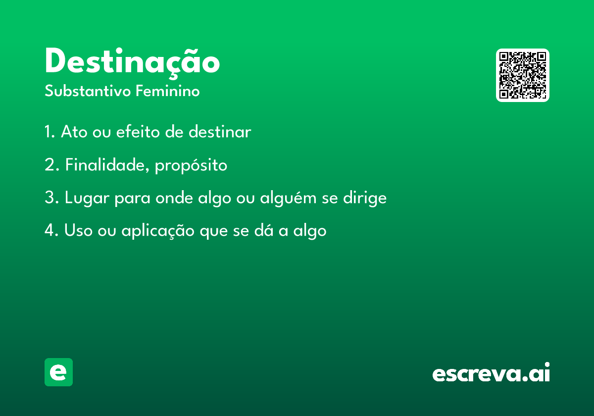 destinação