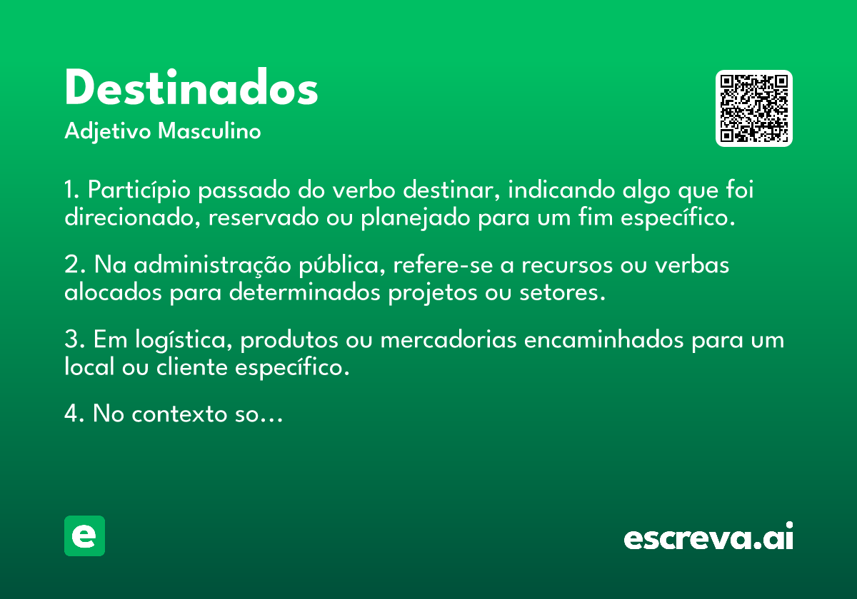 destinados