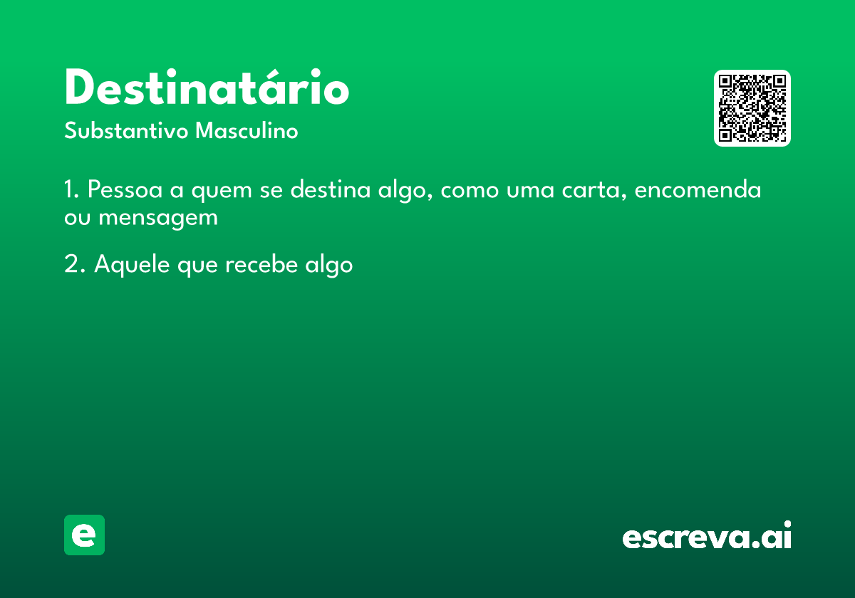 destinatário