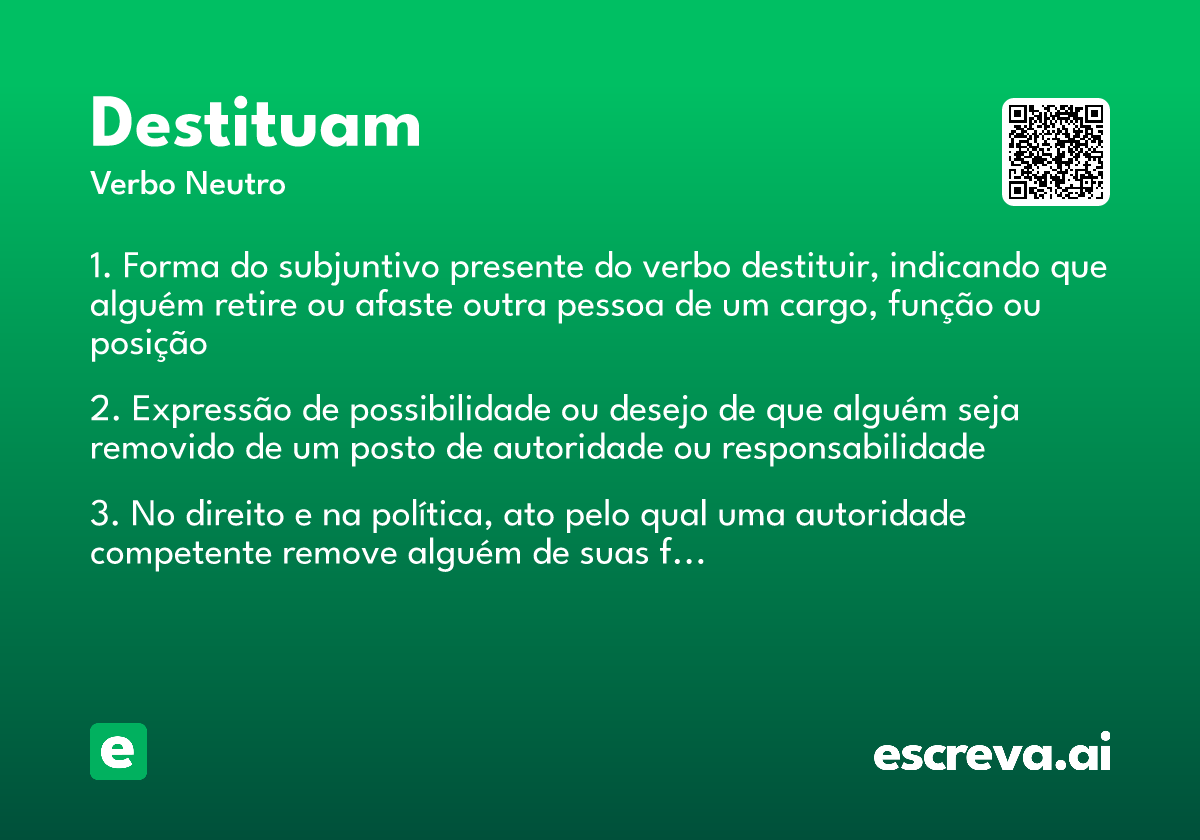 destituam