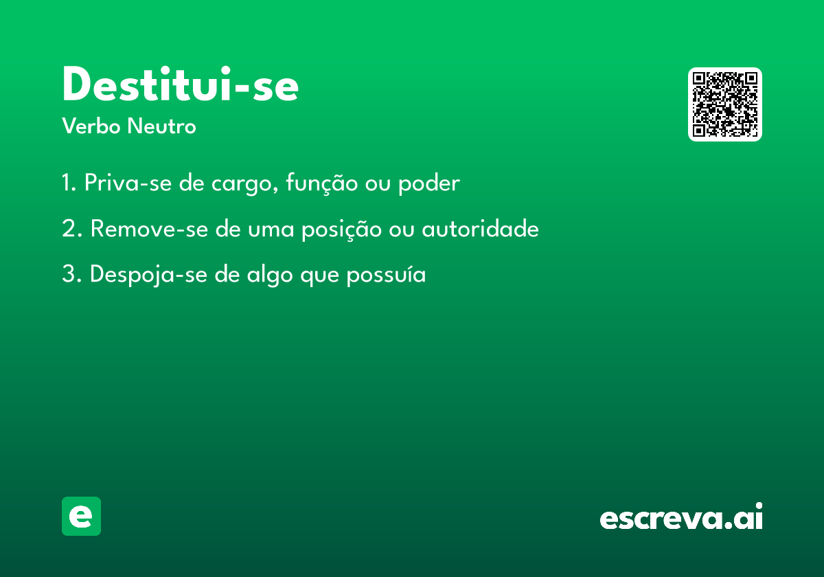 destitui-se