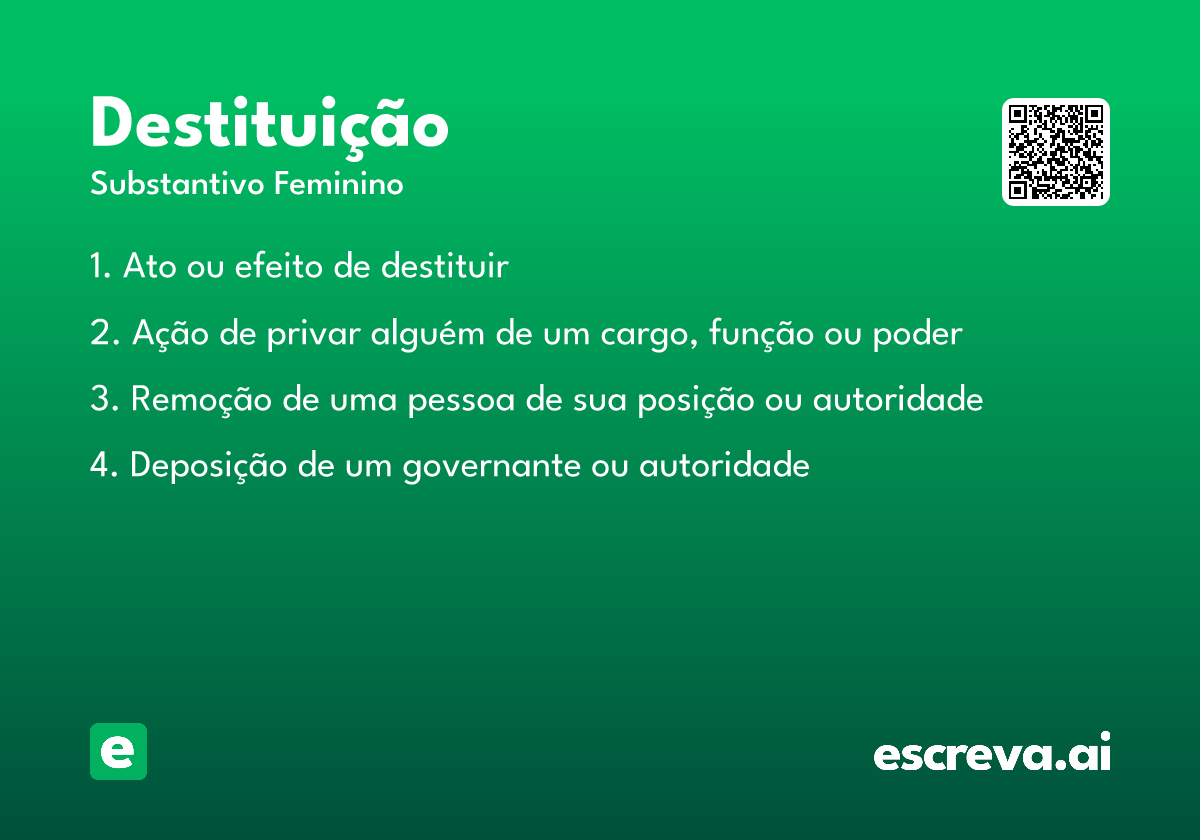 destituição