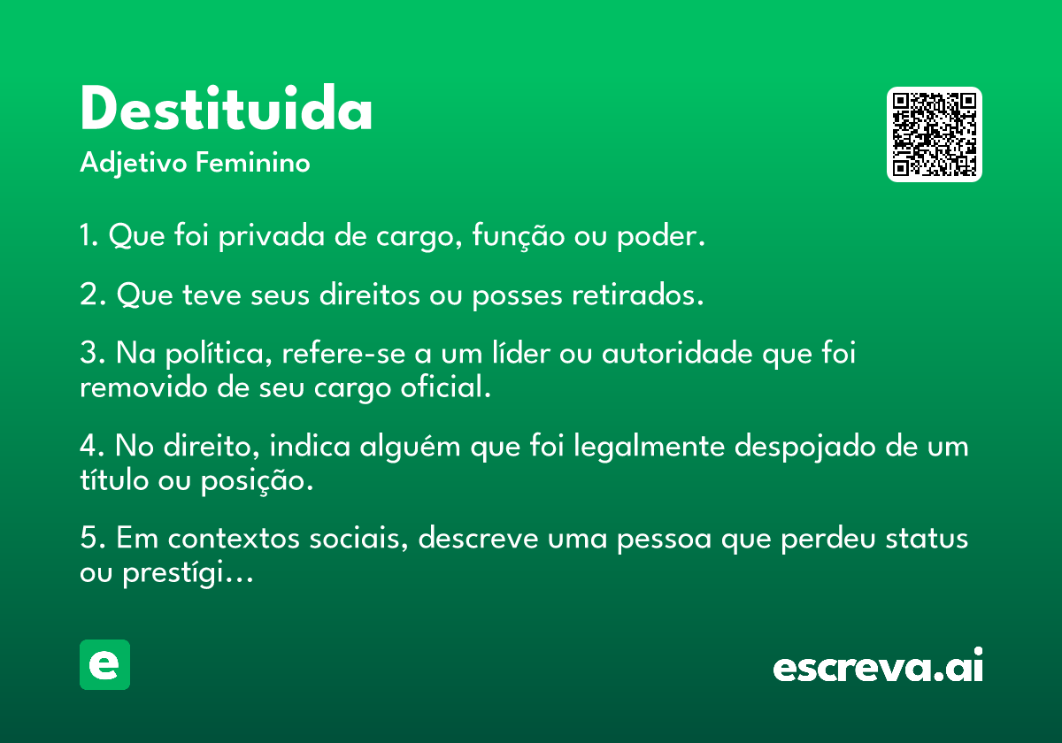 destituida