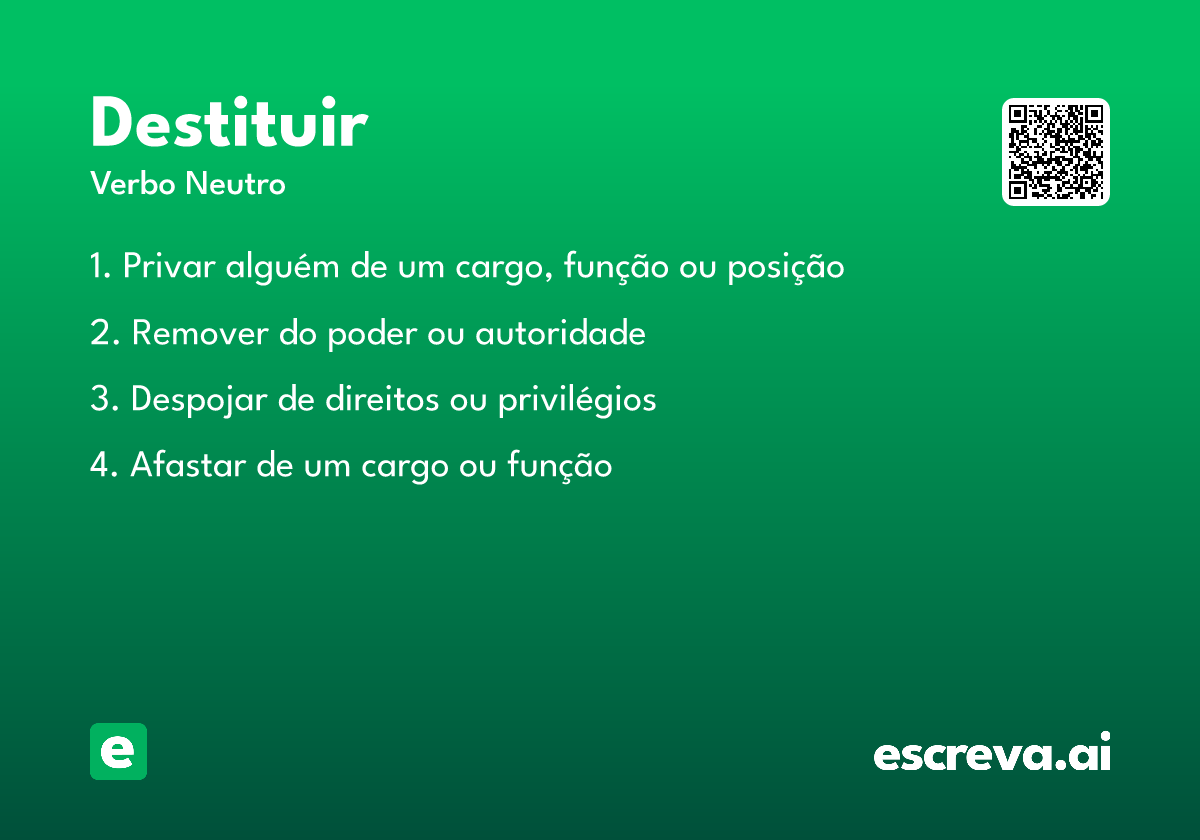 destituir