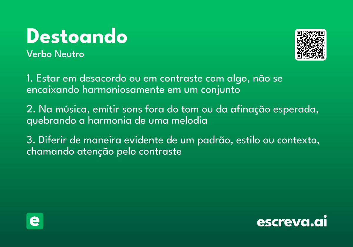 destoando