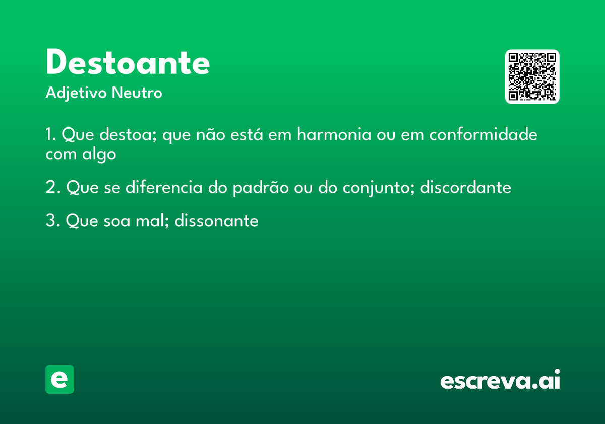 destoante