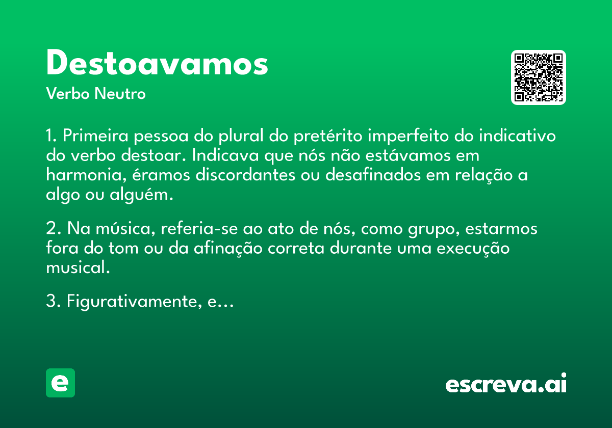 destoavamos