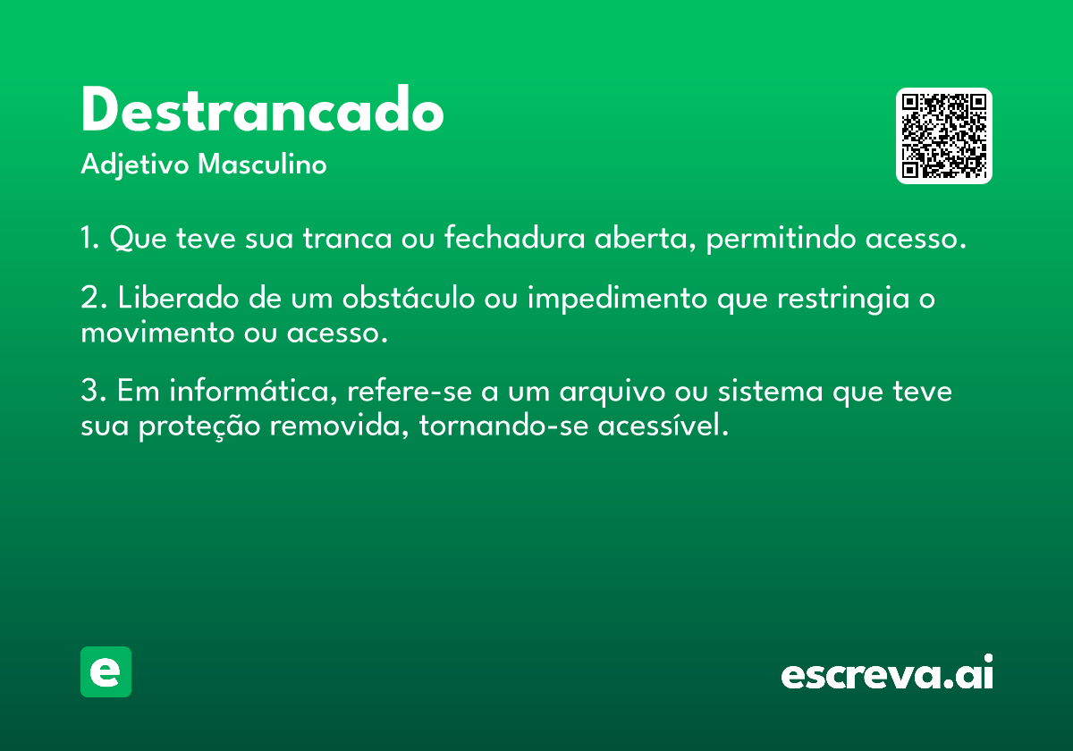 destrancado