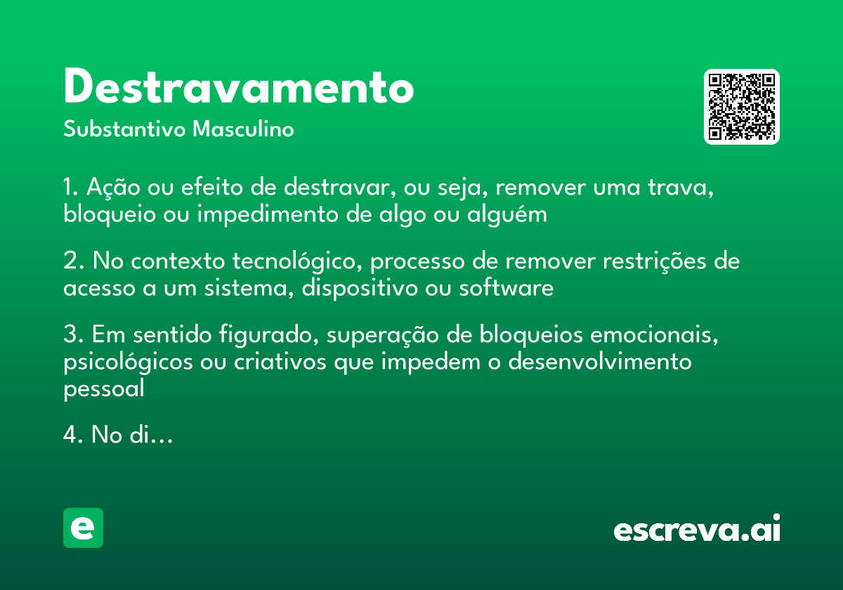 destravamento