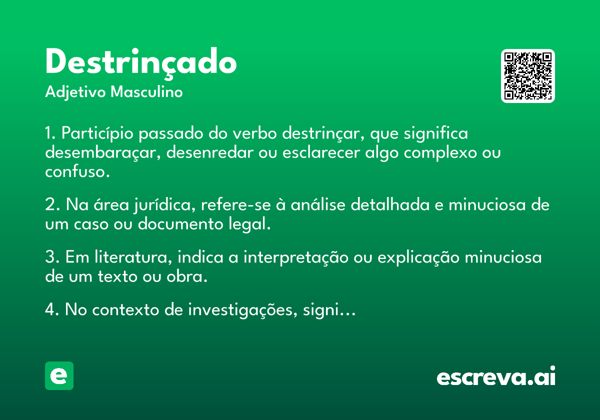destrinçado