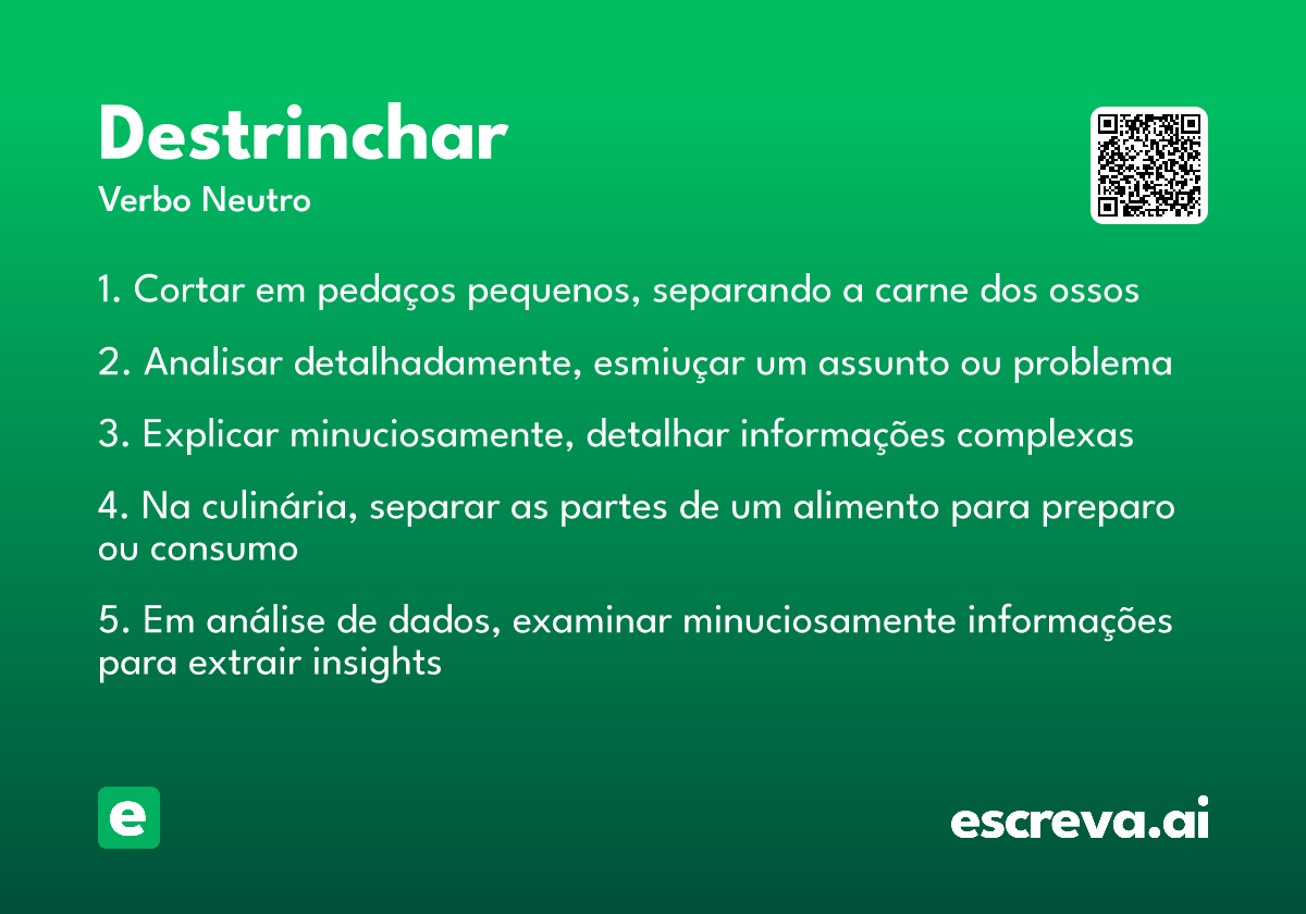 destrinchar
