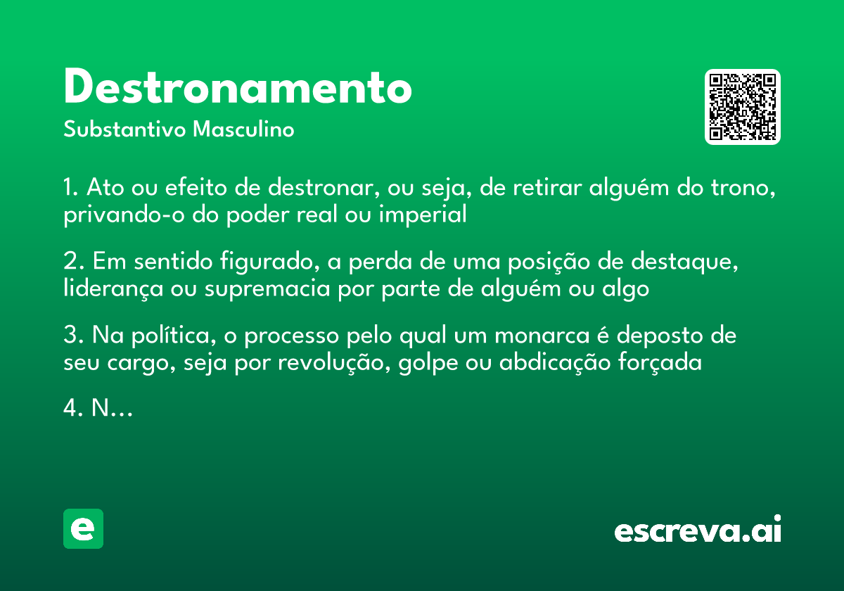 destronamento