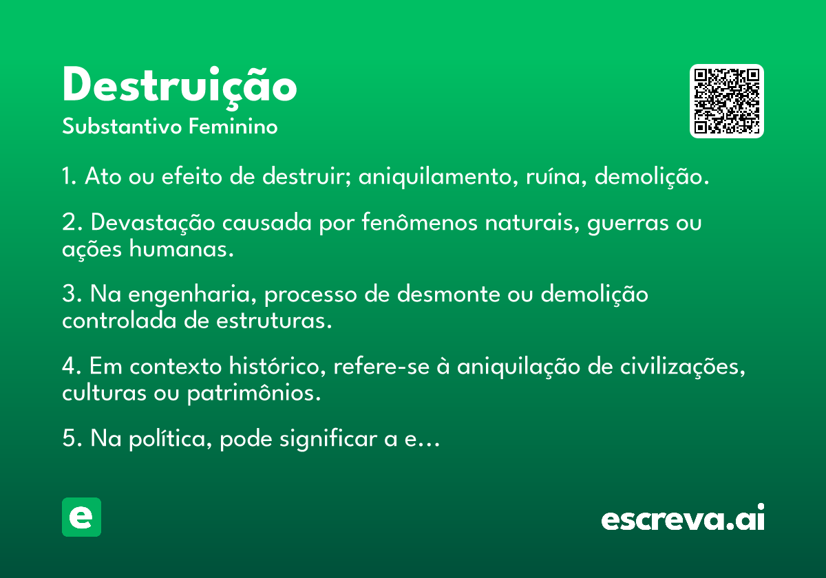 destruição