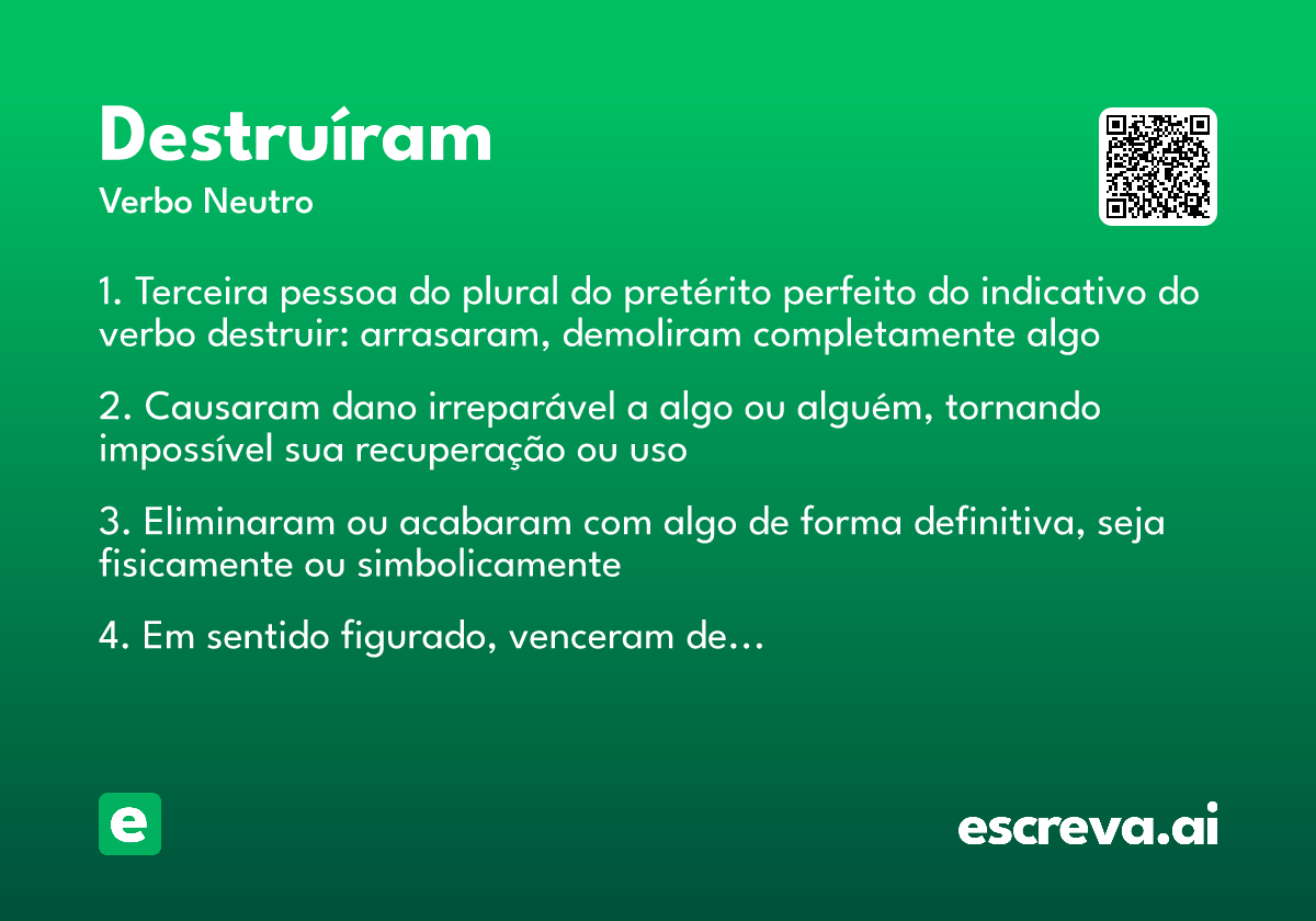 destruíram