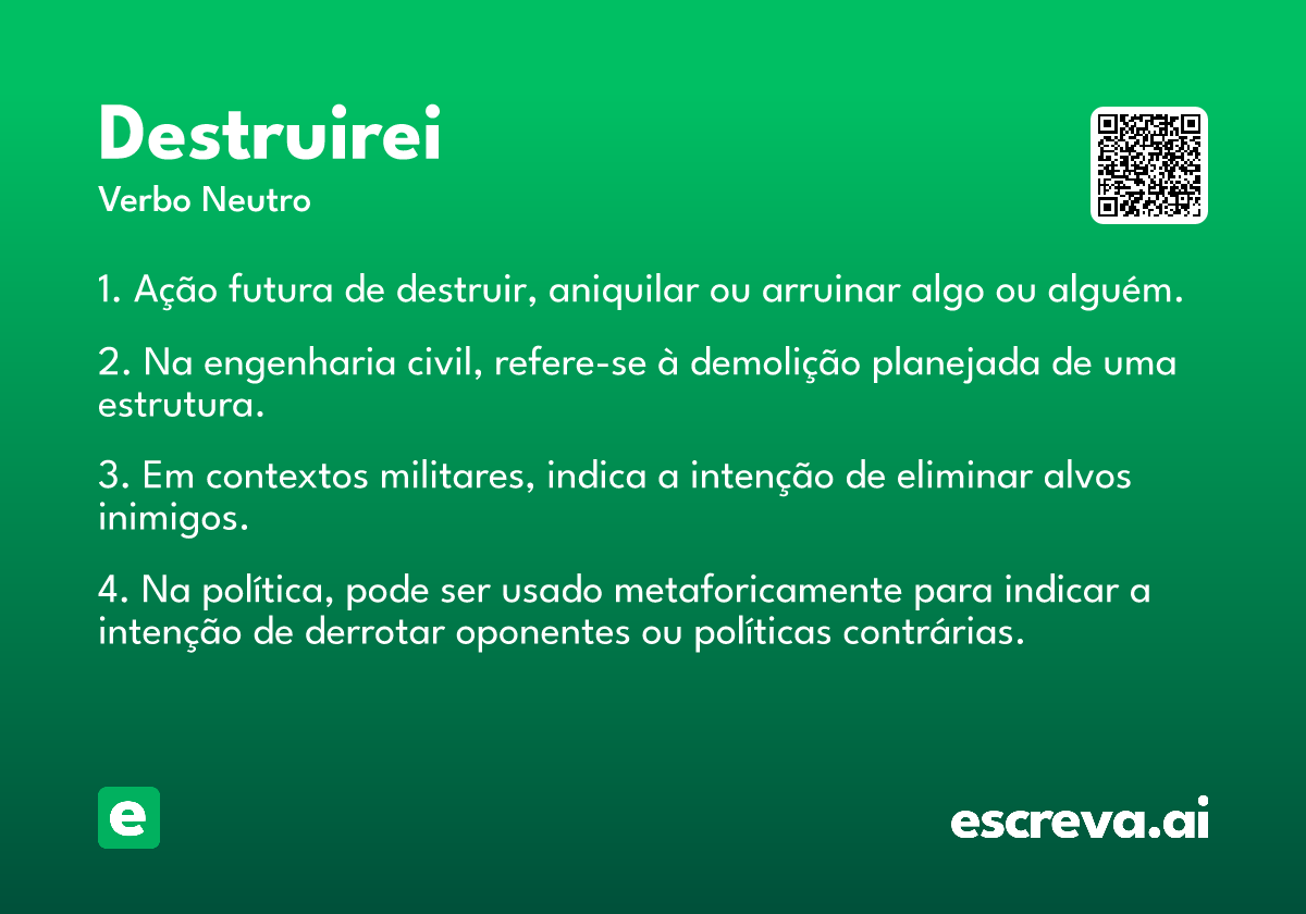 destruirei