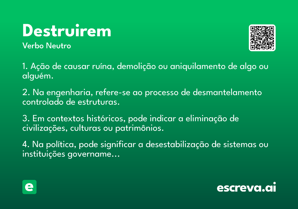 destruirem