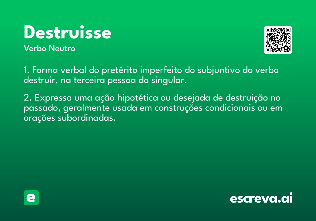 destruisse