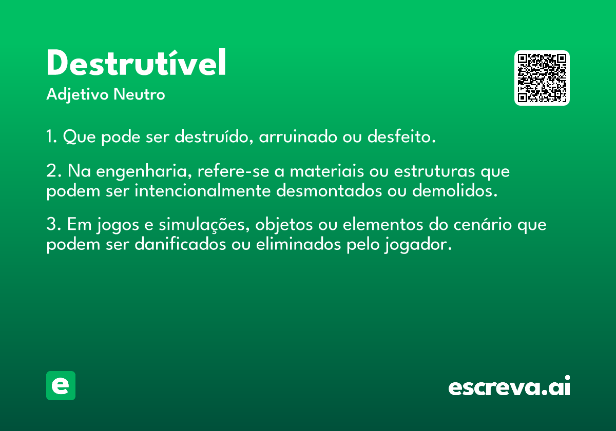 destrutível