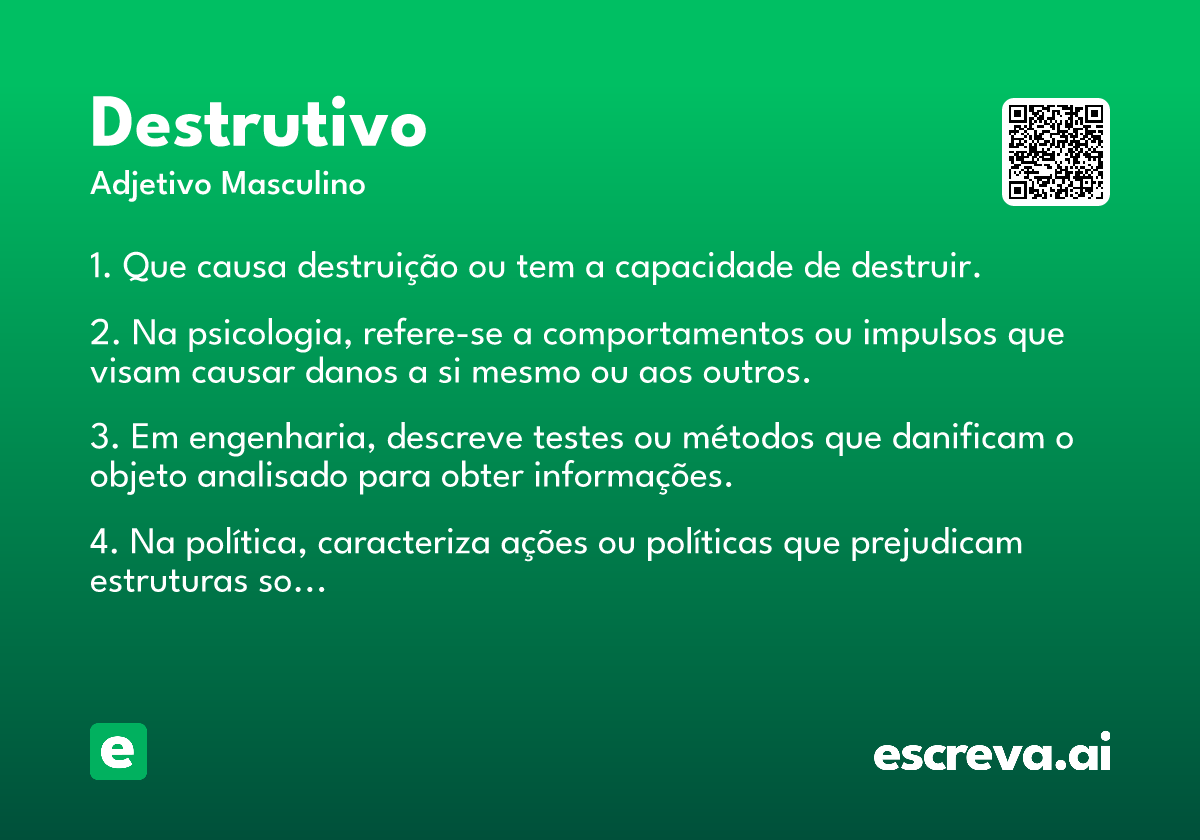 destrutivo