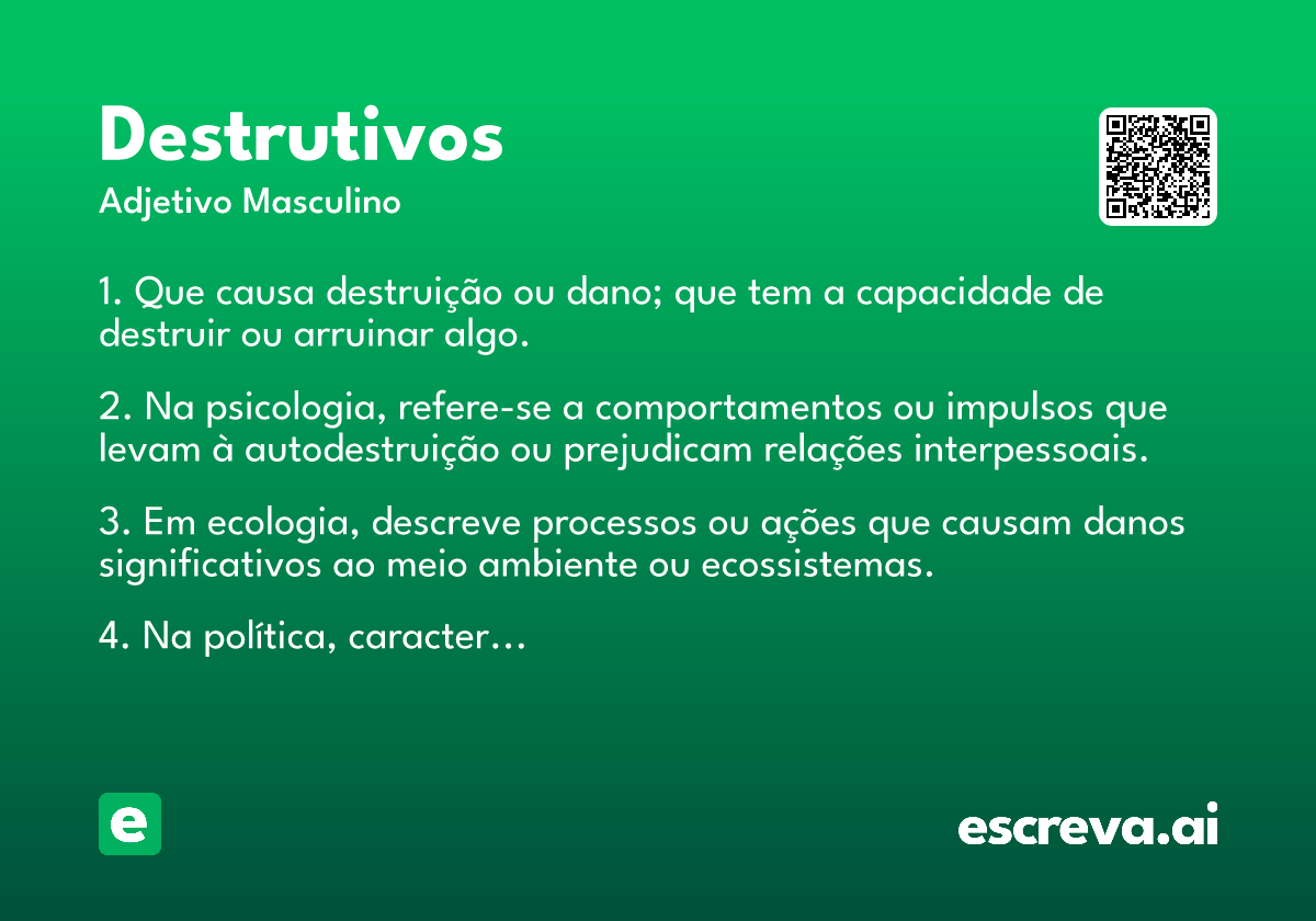 destrutivos