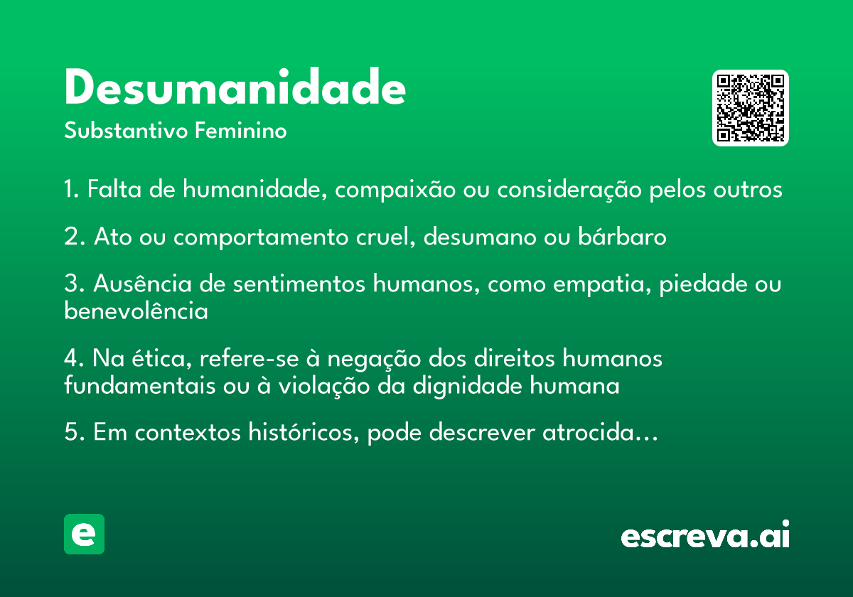 desumanidade