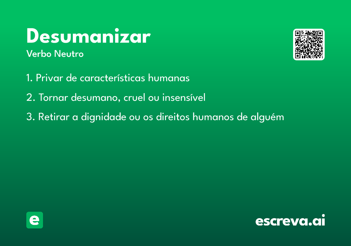desumanizar