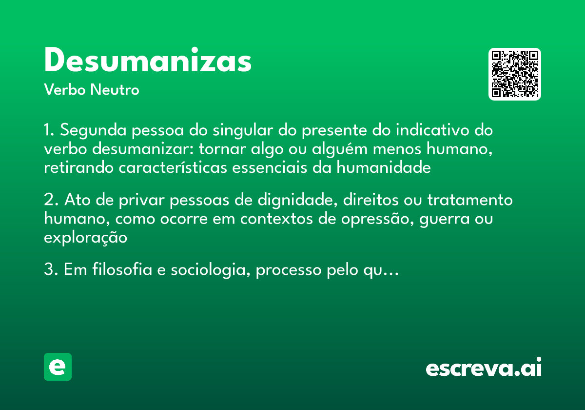 desumanizas