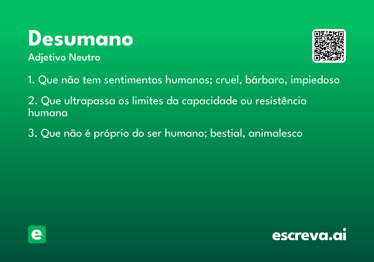 desumano