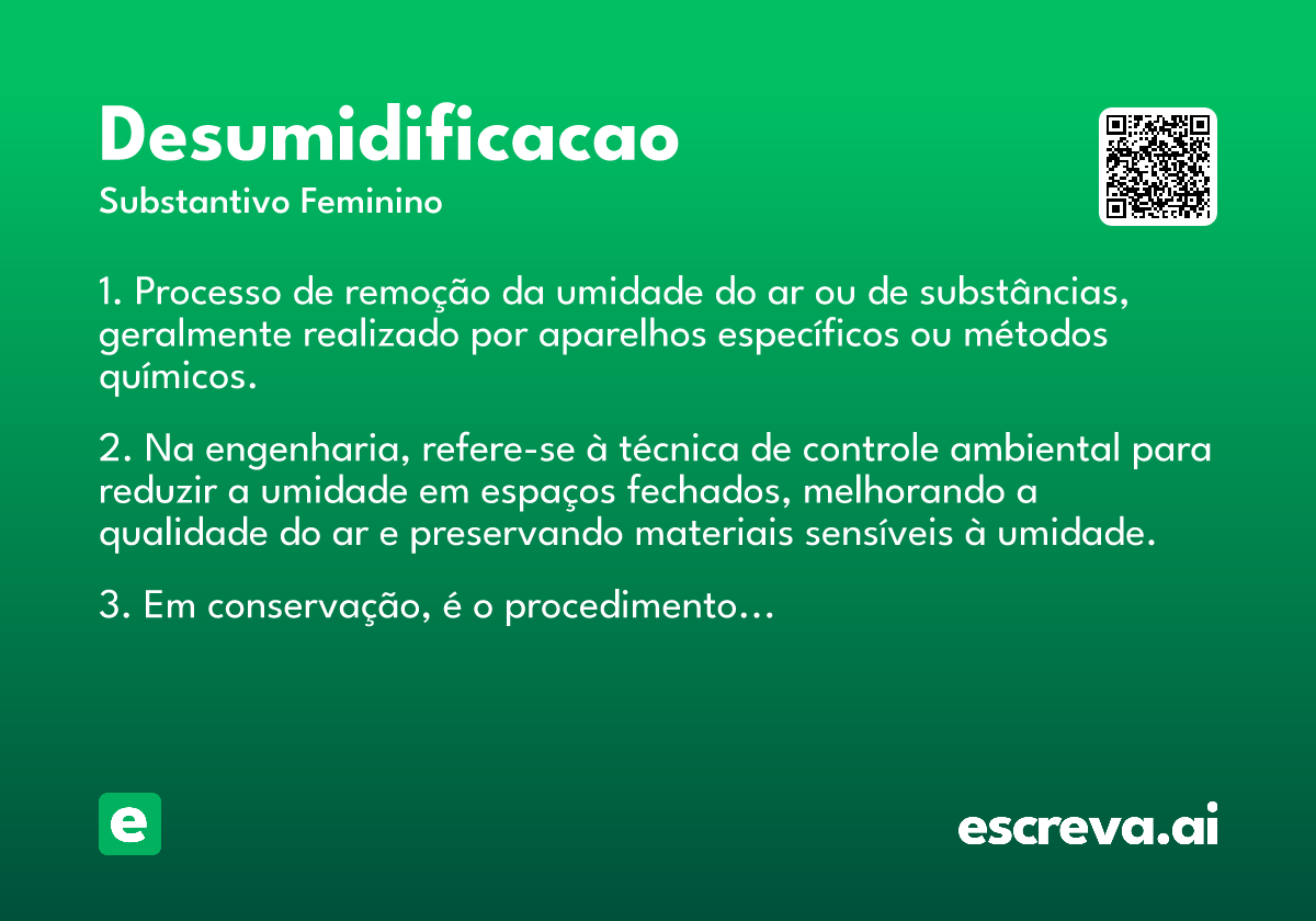 desumidificacao
