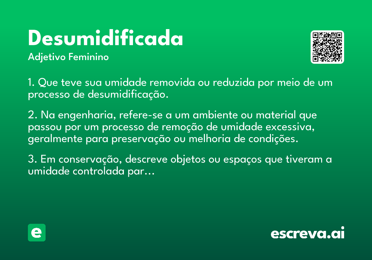 desumidificada