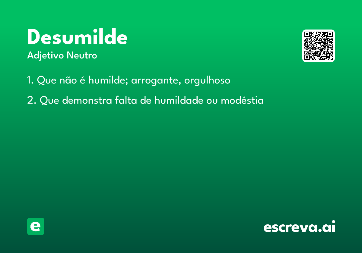 desumilde