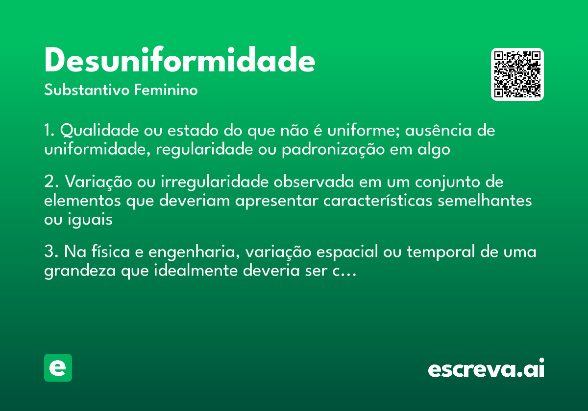 desuniformidade