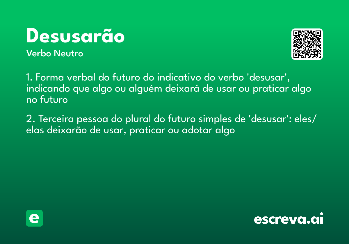 desusarão