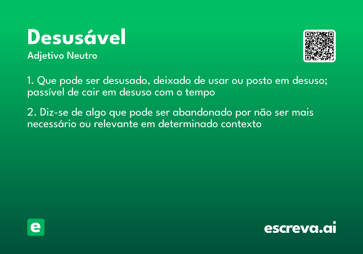 desusável