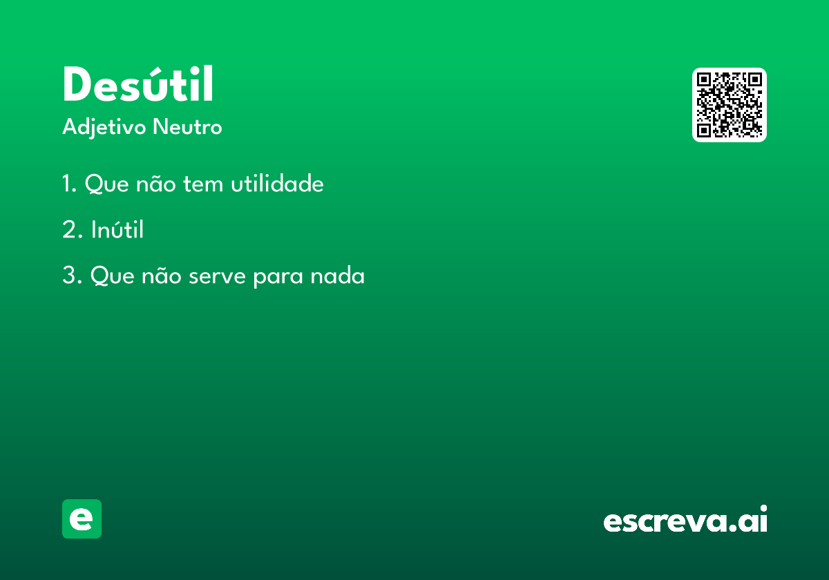 desútil