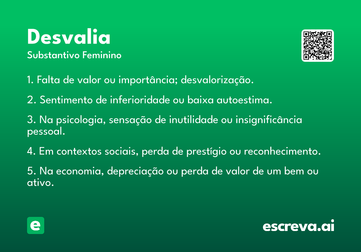 desvalia