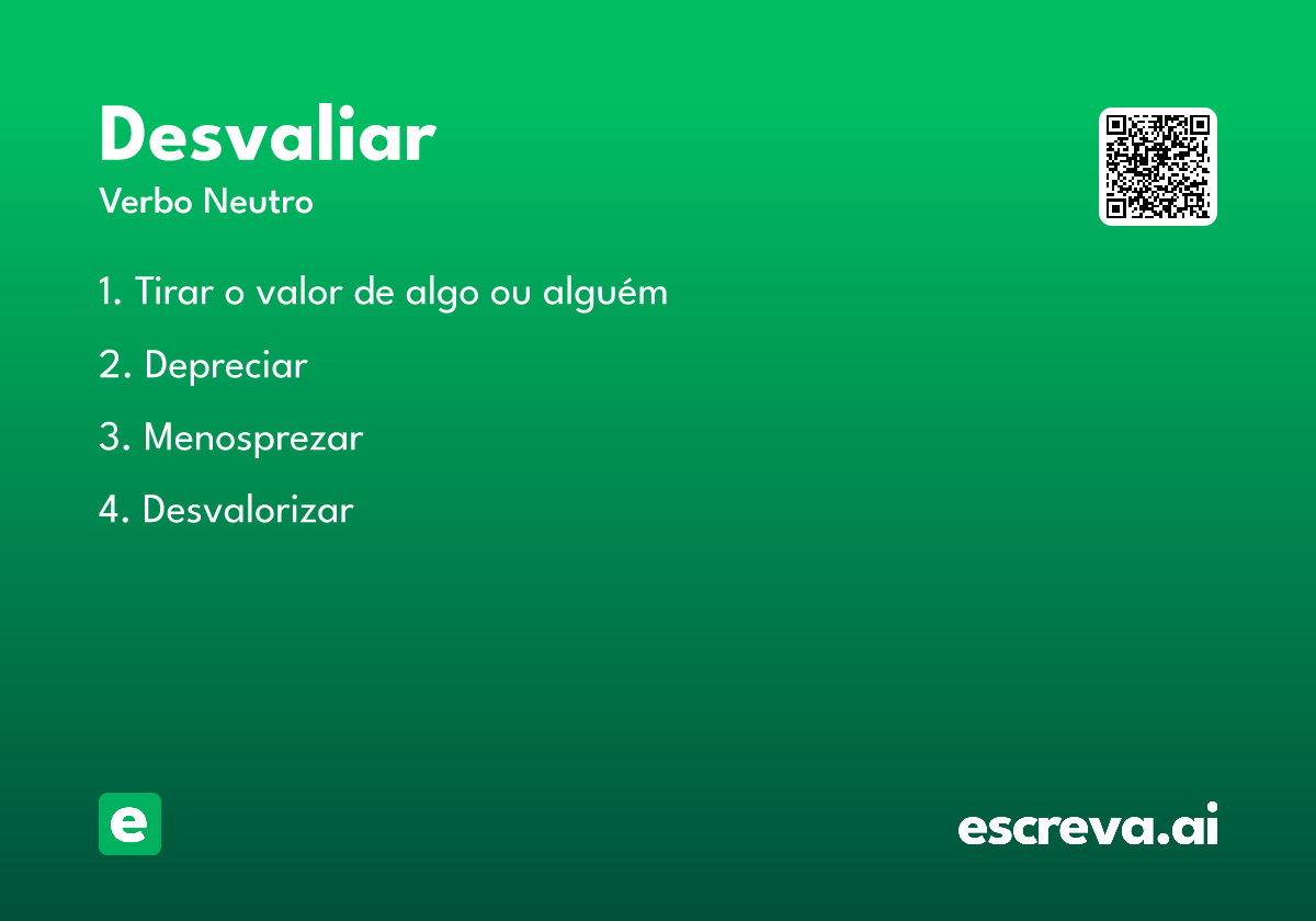 desvaliar