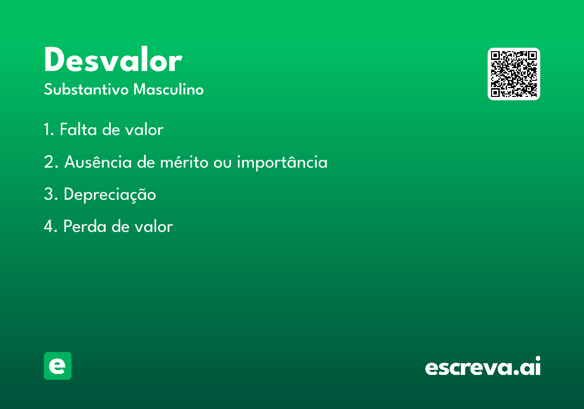 desvalor