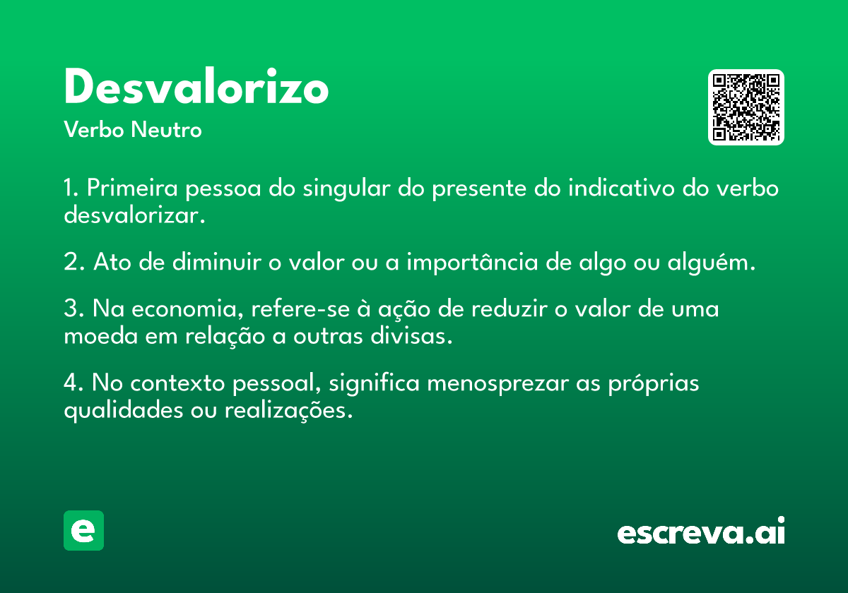 desvalorizo