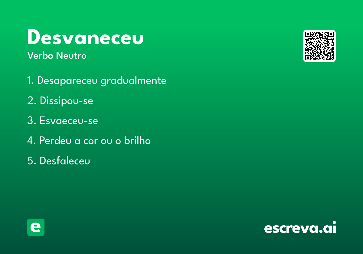 desvaneceu