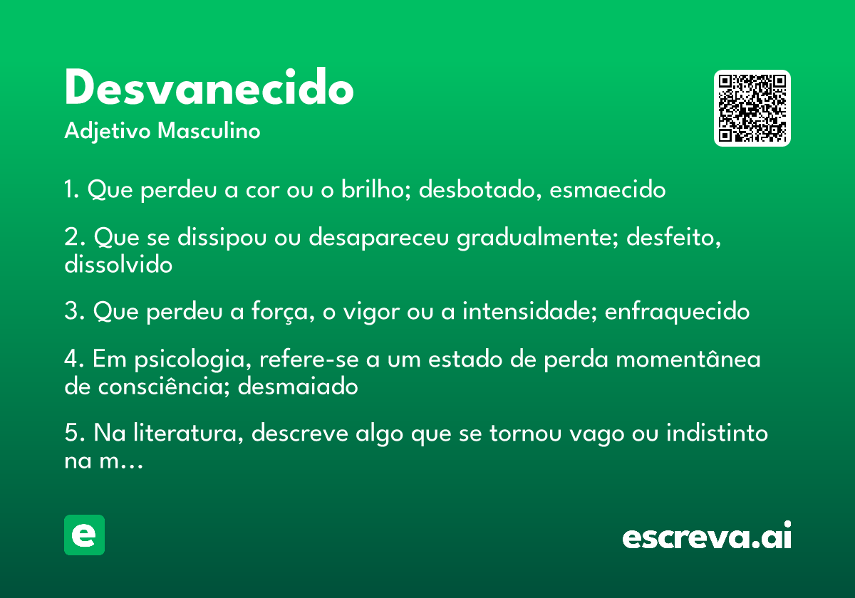 desvanecido