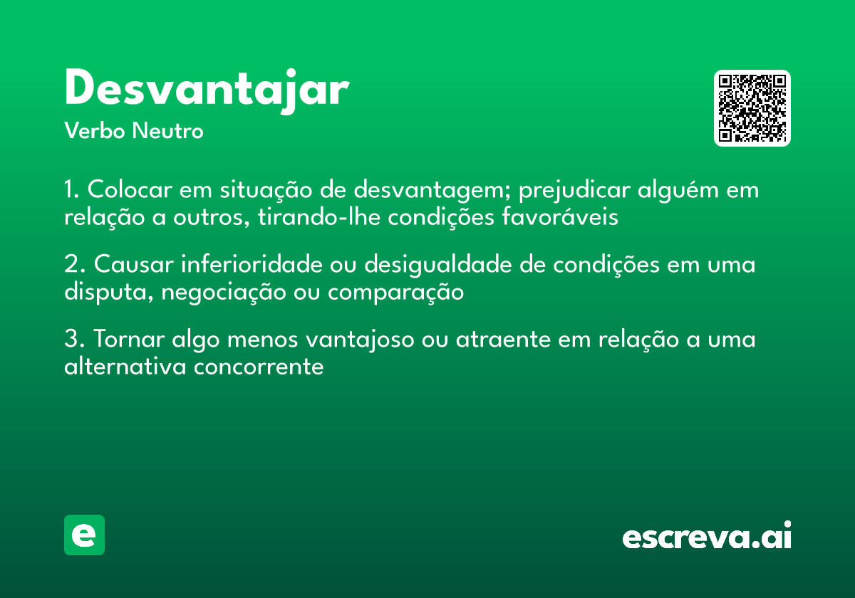 desvantajar
