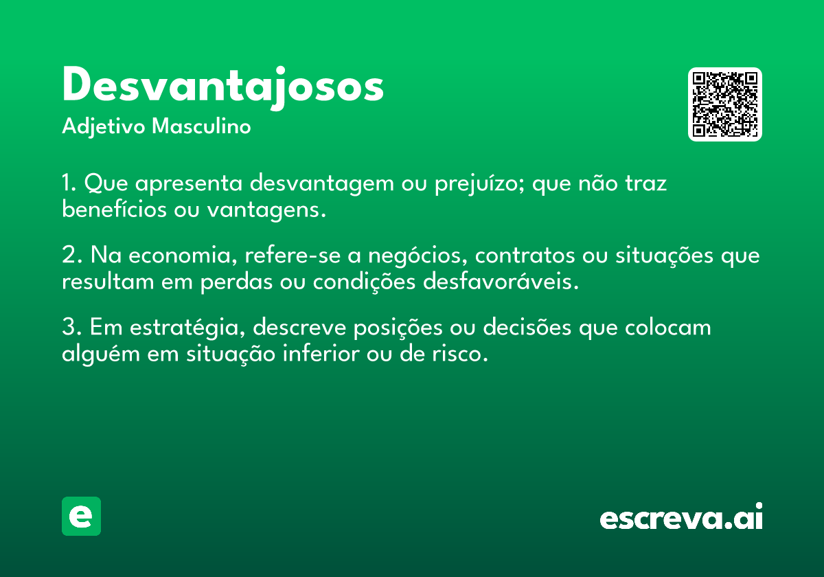 desvantajosos