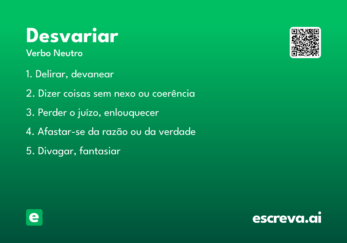 desvariar