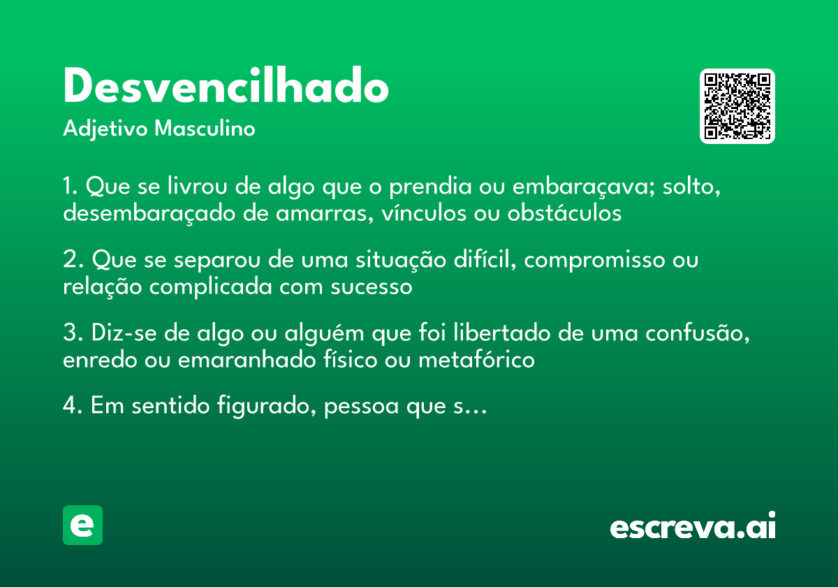 desvencilhado