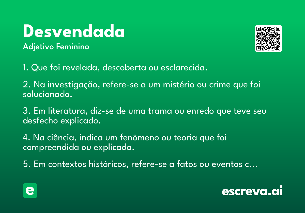 desvendada