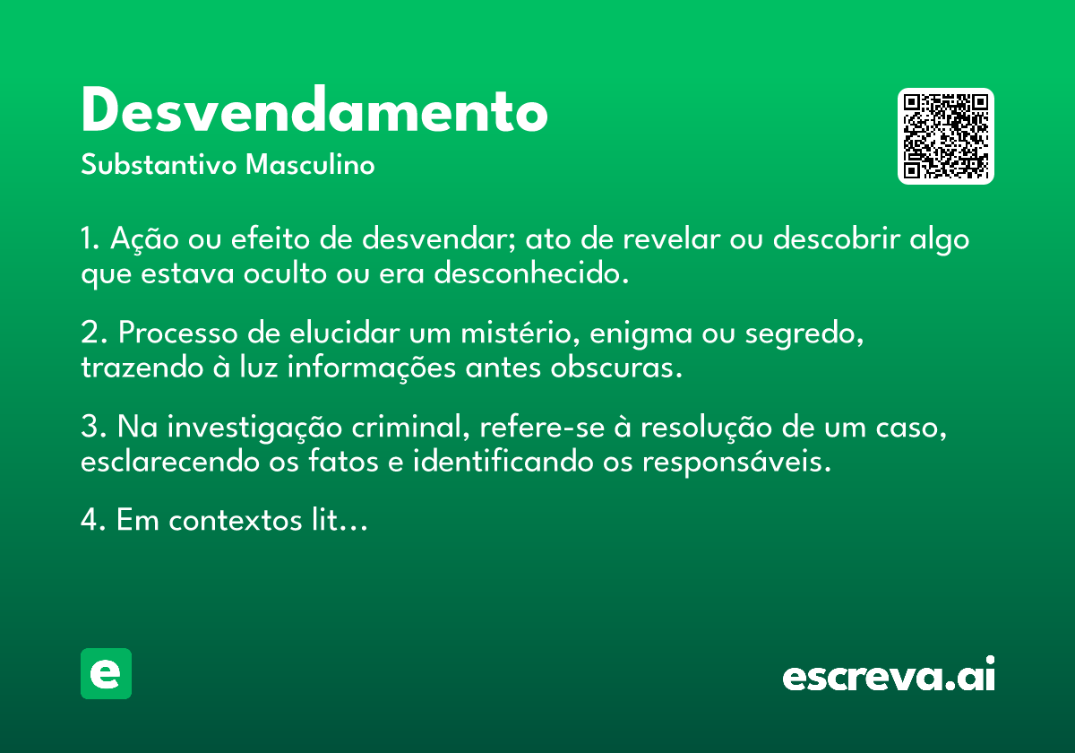 desvendamento