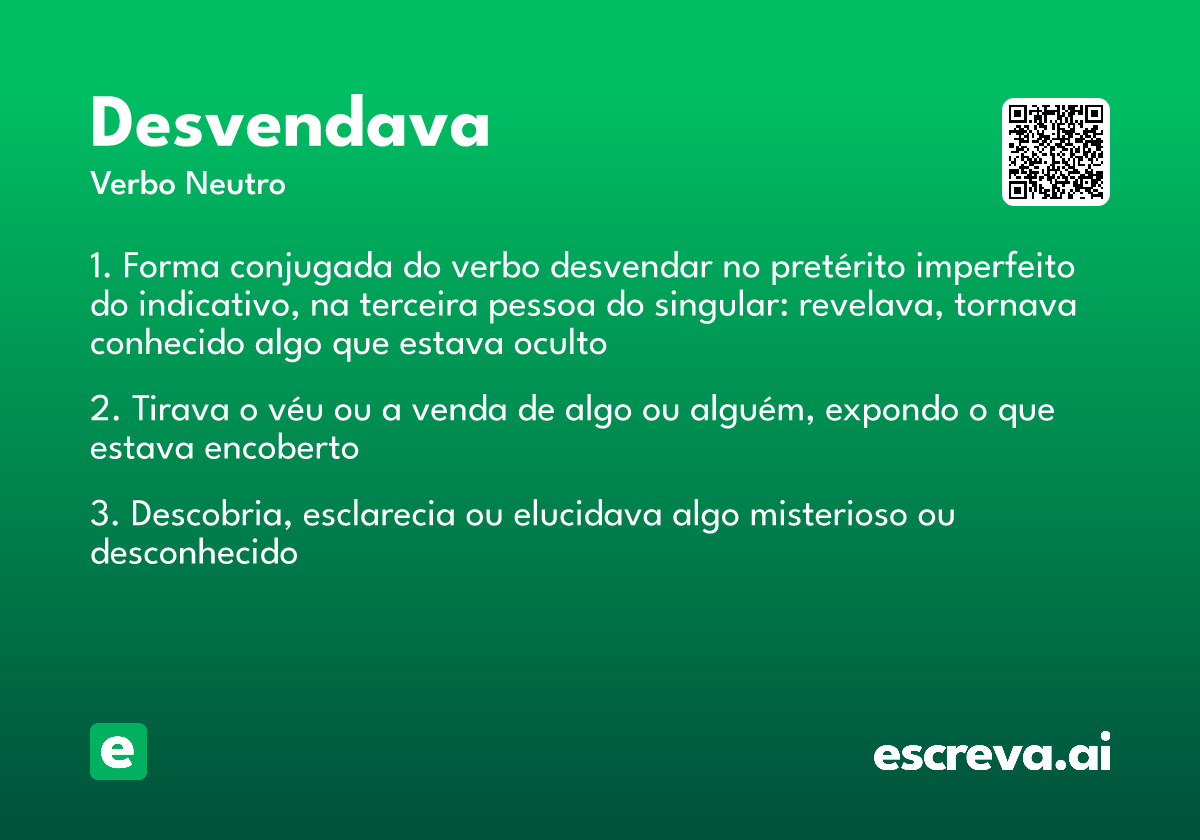 desvendava