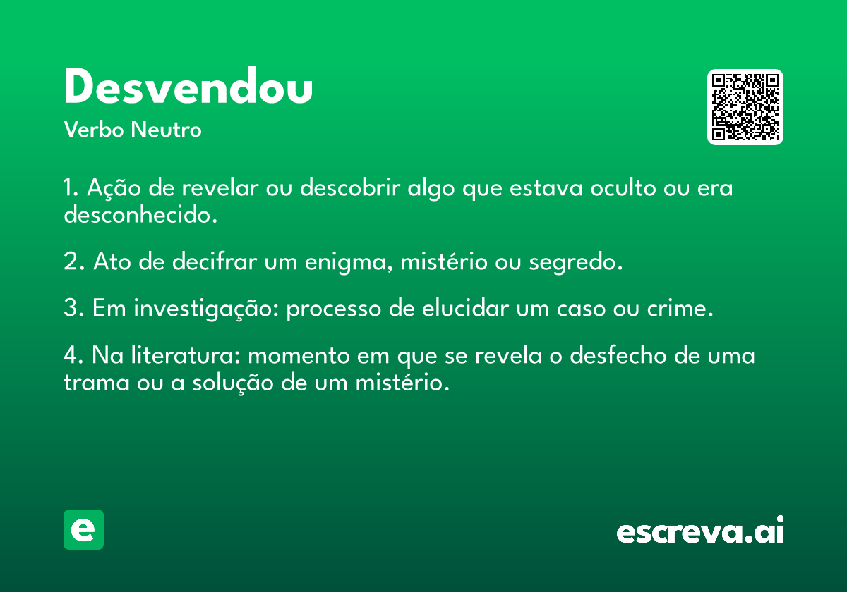 desvendou